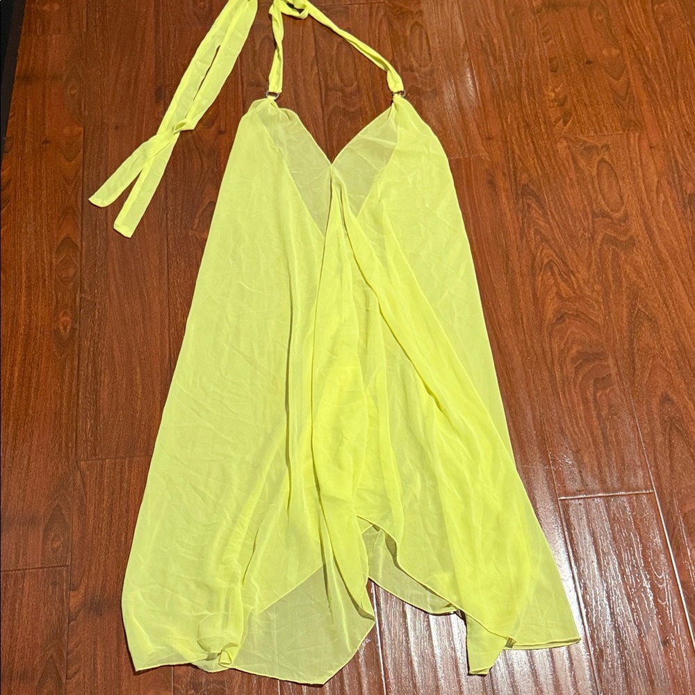 Chic Yellow Halter Chemise